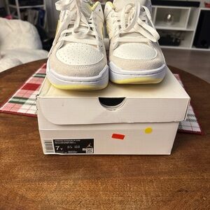 Jordan Kids' White and Yellow Sneakers
